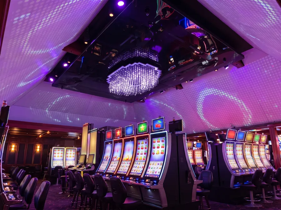 La salle de jeux du Casino de Charlevoix